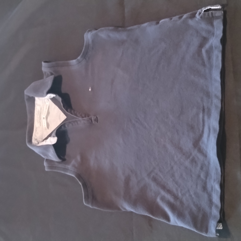 Woman's Tommy Hilfiger Sleeveless shirt Small P/CH Navy Blue 100% Cotton